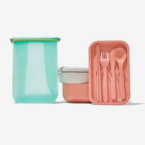 Our Place Layered Lunch Box + HIP Lunch Pack + Reusable Utensils .